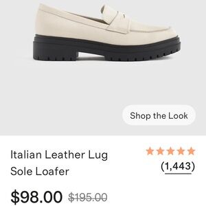 Quince Italian leather lug sole loafer